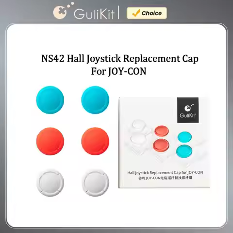 GuliKit NS42 Hall Joystick Replacement Cap for JOY-CON, Game Accessories Replace Shell Compatible wi