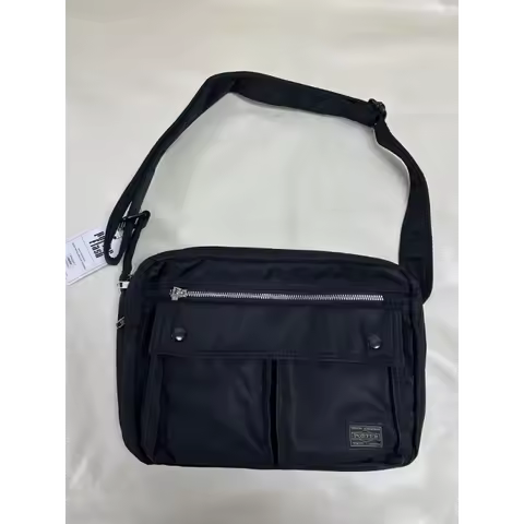 Porter Classic Multifunction Messenger Bag Crossbody Commuter Sling Bag Men Double Layer Large Capac