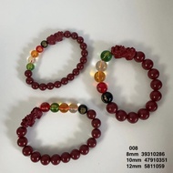 Coral Bracelet With Mantra Cinnabar Beads Bracelet Lucky Charm Mantra Bracelet