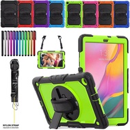 For Samsung Galaxy Tab A 10.1 2019 T510 T515 Kids Shockproof Case Cover w/ Strap