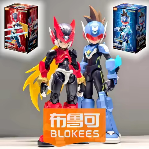 In Stock Blokees Blokees Champion Class Shooting Star Rockman Megaman Zero Action Figures Model Toys