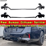 For BMW 5 Series G60 M Sport Rear Bumper Splitter Lip Diffuser Rear Protector for BMW 5 Series G60 M