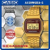 CASIO A159WGEA-5 STANDARD DIGITAL WATCH ALARM CALENDAR STOPWATCH LED LIGHT A159W