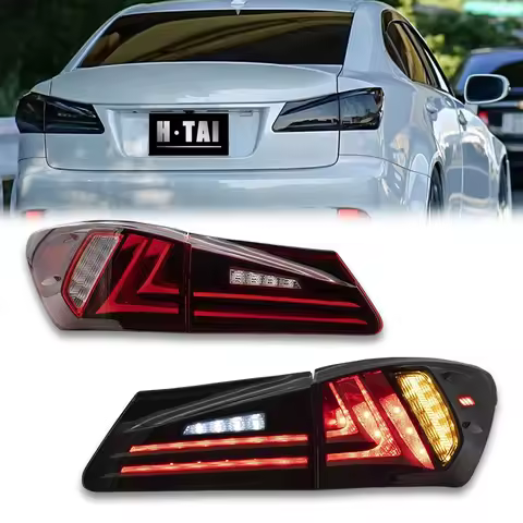 Pair Tail Light Assembly For Lexus IS250 IS350 ISF 2006-2012 Tail lights LED Tail Lamp Brake Light D