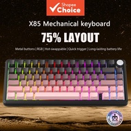 ATTACK SHARK X85 Wireless Mechanical Keyboard 75% Split Mount Bluetooth 5.1/2.4G Wireless Type  Wire