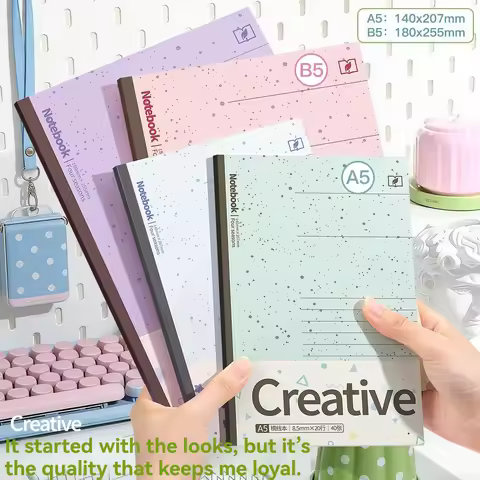 1PC Polka Dot Notebook With High Aesthetics And Simple A5 Notebook For Students In Class Polka Dot N