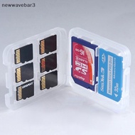 [neve-t] 1Pc Transparent Protector Holder Micro Box For SD SDHC TF MS Memory Card Storage Case Plast