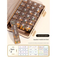Elderly Medicine Packing Box Packing Pill Box Seven Days a Week 7 Days Food Grade Medicine Storage M