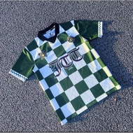 Jersey Retro Collar Green Blue Jtt Home Baju Sukan Football Malaysia Jersey Polo Shirt Jersey Jtt Bl