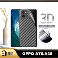 LAYAR PROMO Garskin Skin Carbon Transparent OPPO A76, OPPO A36 Back Screen Protector
