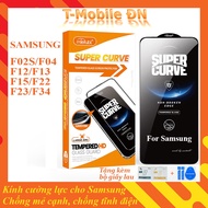 Combo of 3 Tempered Glass Samsung F34 F02S F04 F12 F13 F15 F22 F23 5G Full screen anti-chipping edge