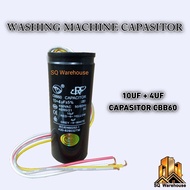 2 in 1 Capacitor = 10uf + 4uf / 10uf + 5uf  Capacitor CBB60 Capasitor Motor Kapasitor Washing Machin