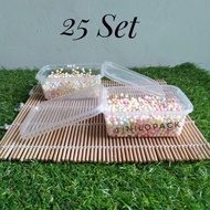 @25 pcs Thinwall DM 200ml Rect DM 200 Lunch Box/ ML