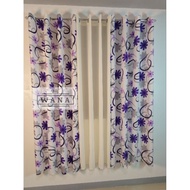 WANA - Sunflower Lavander Ring Window Curtain Sold per piece 6Feet | 7Feet