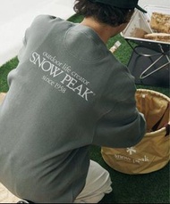 淨綠色 現貨 已減價 議價不回 Snow peak x relume crewneck size L not wtaps purple label north face