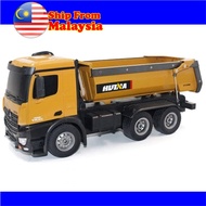 HUINA 1573 1/14 10CH Alloy RC Dump Trucks Toy Engineering Construction Remote Control Car Vehicle To