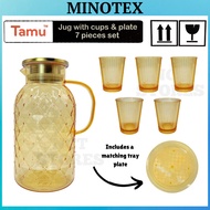 LAVA x TAMU Crystal Jug Set with 4 Cups & Tray Acrylic Dulang Jug Cawan Plastik