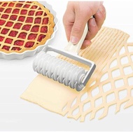 2PCS Pemotong Penggelek Kekisi, Pai Pizza Kuki Doh Penggelek Kekisi Pastri Bilah Penggelek Alat Pemo