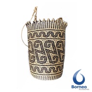 Tas Ransel Anjat Rotan Etnik Motif Dayak Rambat Kiya Kalimantan