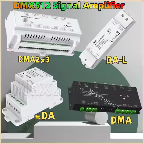 DMX512 Signal Amplifier Signal Repeater DMA 4 Channel DA DA-L 2 Channel DMA2X3 6 Ways DMX Signal Spl