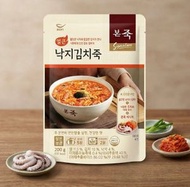 韓國 韓國本粥 BONJUK 얼큰 낙지김치죽 辣味 章魚泡菜粥 200g 即食暖胃 平行進口 #加熱即食 #營養粥 #韓國粥  此日期或之前食用：2027年05月20日