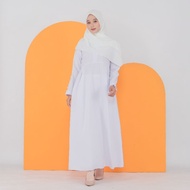 Elea dress gamis wolfis premium cuff button sleeve zipper