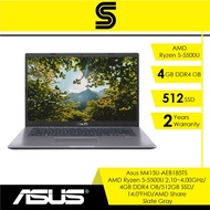 Asus Laptops M415U-AEB185TS/AMD Ryzen 5-5500U 4.00GHz/4GB DDR4 OB/512GB SSD/14.0"FHD/AMD Share/Micro
