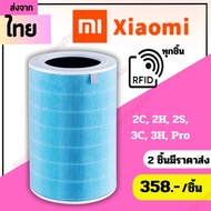 Xiaomi สีฟ้า (มีRFIDทุกชิ้น) แผ่นกรองอากาศXiaomi Purifier Filter แผ่นกรองxiaomi รุ่น 2S 2C 2H Pro 3C 3H Mi Air Purifier Filter