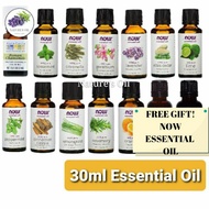 Part 3 /3 30ml Now Foods Essential Oil Cinnamon Geranium Peppermint Cedarwood Ginger Rose Absolute Lavender atlas cedar