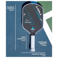 Hyperion C2 CFS 16mm Pickleball Paddle Charged Carbon Surface Aero-Curve Design USAPA Pickleball Rac