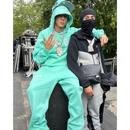 6PM Sweatshirt Suit Hoodie European American Star Same Style UKDRILLDRIP Hip Hop Rap Loose Street Ca