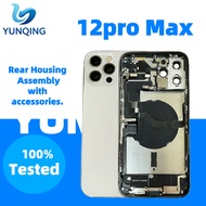 For iPhone 12promax Back Housing With Assssories Assembly 12pm Teardown Back Glass Cover