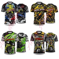 MEN/WOMEN JERSEY T-SHIRT MALAYSIA SHORT SLEEVES (JERSI LELAKI/WANITA LENGAN PENDEK)/JERSI MOTOR RXZ YAMAHA