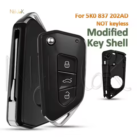 Flip Remote Key Shell Cover 5K0 837 202AD Modified For VW Polo Tiguan Jetta Golf for Skoda for Seat