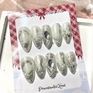 y2k Fake Nails Powder Polishing Work