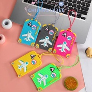 CHIHIRO1X3EE PVC Luggage Tags, Silicone Portable Travel Accessories, ID Address Holder Silicone Slee
