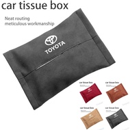 Toyota Car Tissue Holder Seat Back Hanging Clip Holder Tissue Paper Box Armrest for Yaris Corolla Cross Fortuner Rav4