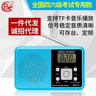 Radio Portable Radio A8FM FM Radio for Elderly, Level 4-6 Listening, Wireless English 4OYO