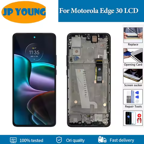 100% Original 144hz'' LCD For Motorola Edge 30 LCD Display Touch Screen Assembly Digitizer For Moto 