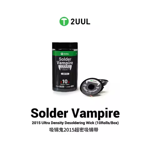 2UUL DW15 2015 10Rolls/BOX Solder Vampire Desoldering Wick Welding Solder Remover Wick Wire Lead Cor