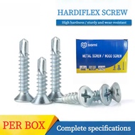 (PER BOX) Hardiflex Screw Flat Screw Window Screw Job Screw Metal Screw For Metal