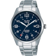 ALBA 雅柏 城市情人太陽能時尚手錶(AX3003X1)-藍x銀/39mm AS32-X018B