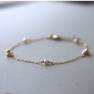 Bracelet Pearl Mini 14k Gold-Reward- Pearl Bracelet