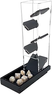 Dice Tower & Tray for Dice Games~ by C4Labs (Black)