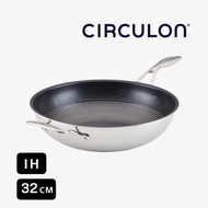 美亞 - (電磁爐適用) 32cm 深炒鍋 -CIRCULON (#30052-T)