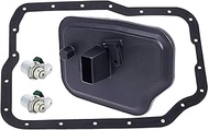 HERCOO 4F27E/FN4A-EL FNR5/FS5A-EL Transmission Solenoid Kit with Long Tube Filter Gasket Compatible 