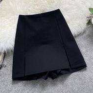 Plus Size Skort Fplit Pants Skirt for Women Irregular High Waist Thin Buttocks Short Skirt Skorts