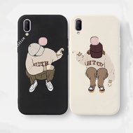 Casing Vivo Y85 Y85A Y91 Y95 Y93 Couple's shell anti-fall TPU straight edge anti-fingerprint mobile 