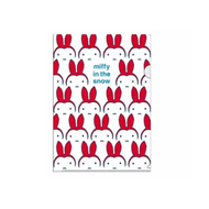 日本製造 Miffy文件套 A4 Miffy文件夾 (Snow)單口袋文件存儲收納文件夾 (日本文具文件夾) 平行進口