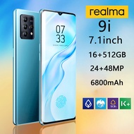 【รับประกัน 1 ปี】ของแท้ 100% realma 9i Pro โทรศัพท์มือถือ 5Gสมาร์ทโฟน เครื่องใหม่ จอ HD 6.8 นิ้ว 16GB+512GB 6800mAh 24MP+48MP ใส่ได้สองซิม รองรับแอปธนาคาร รองรับทุกซิมการ์ดในไทย ส่วนลดใหญ่ โทรศัพท์ดี ราคาถูกๆ มือถือข้อเสนอสุดพิเศษ 5G มือถือ โทรศัพท์ถูกๆดี